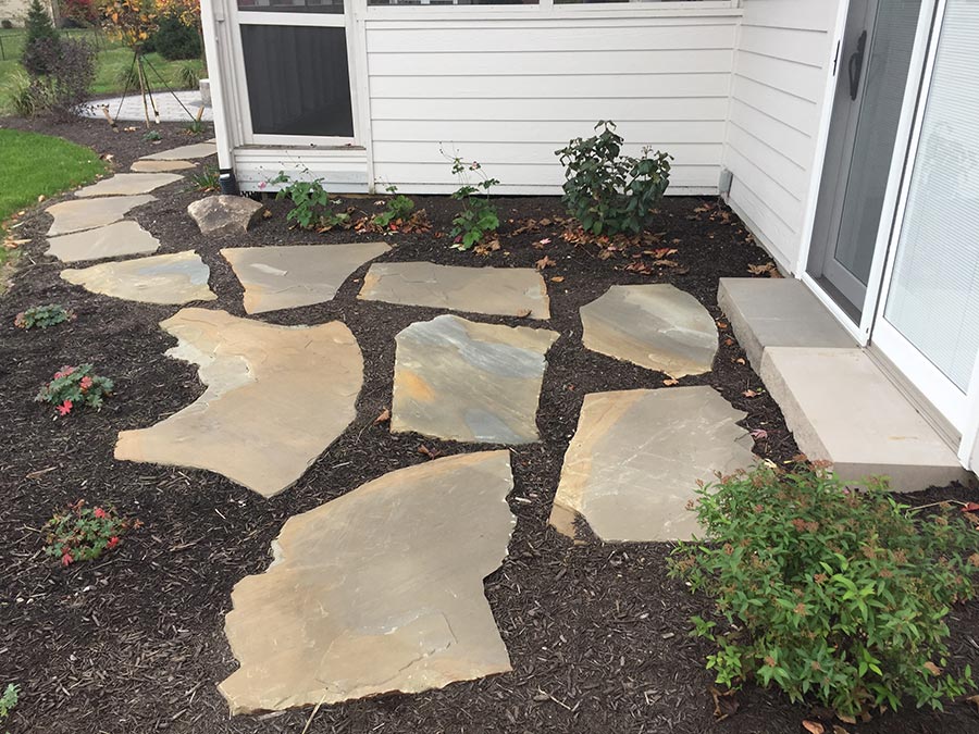 FlagstoneSlabPathCapehart Landscape & Design Capehart Landscape